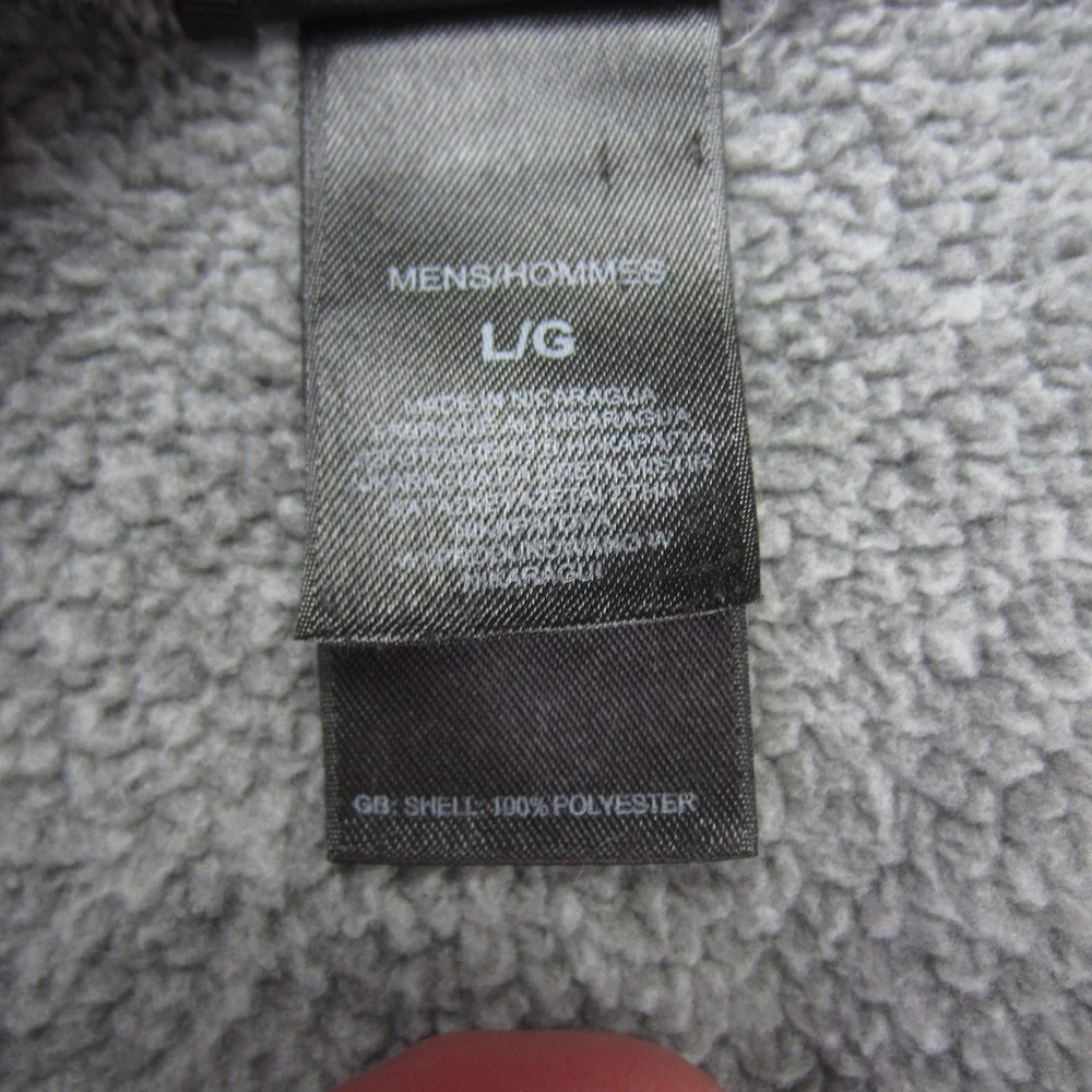 The North Face Sweater Mens Large Gray Heather Gordon Lyons 1/4‎ Zip Fleece